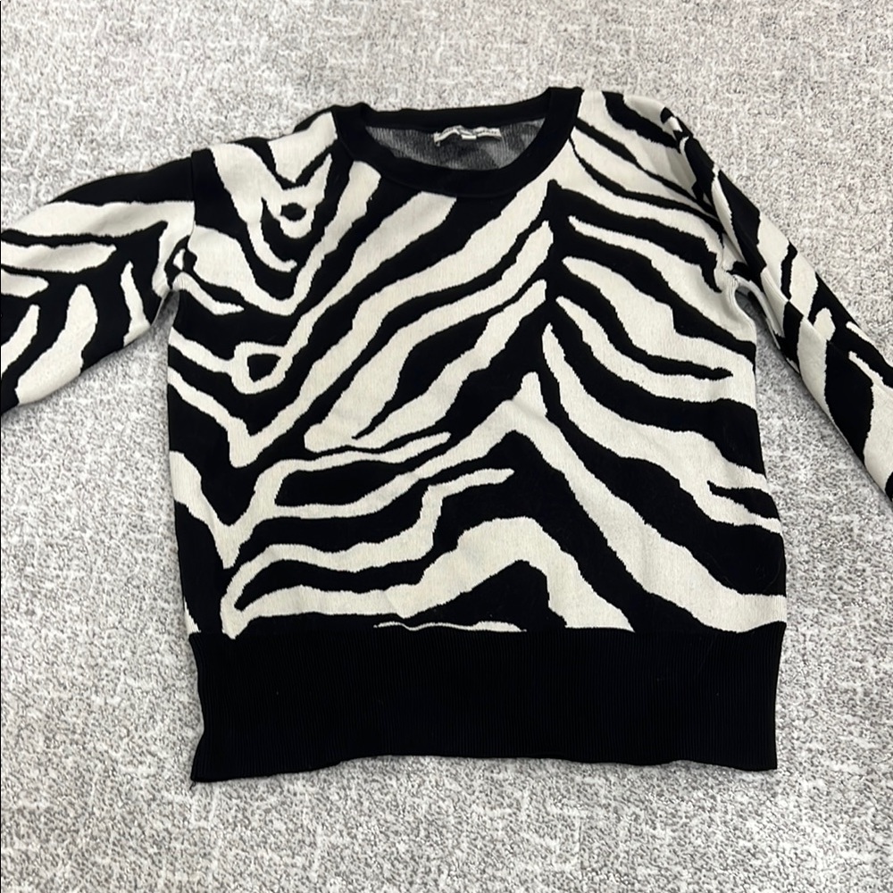 Zebra Print Sweater